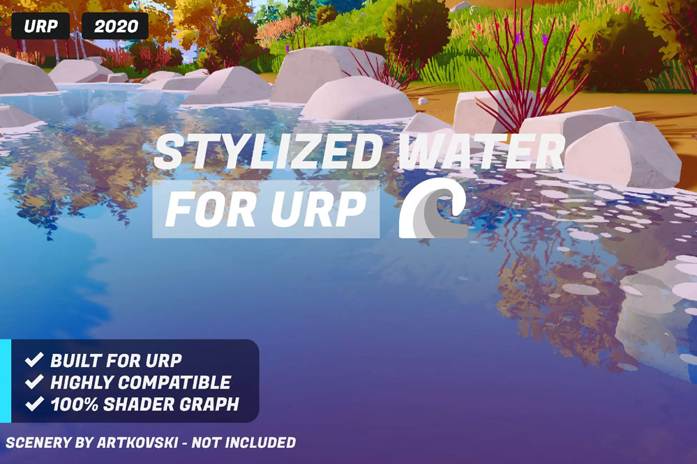 Stylized Water For URP 1.1.2   动态海洋水面模拟系统