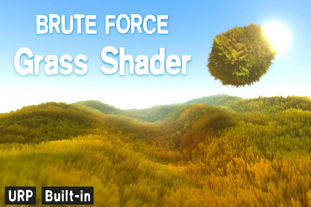 Brute Force - Grass Shader 1.4   交互式草地着色器