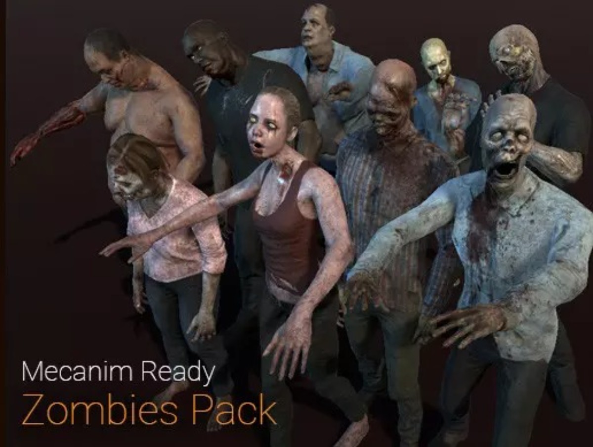 Zombies Pack V2 1.1   恐怖僵尸丧尸人物角色