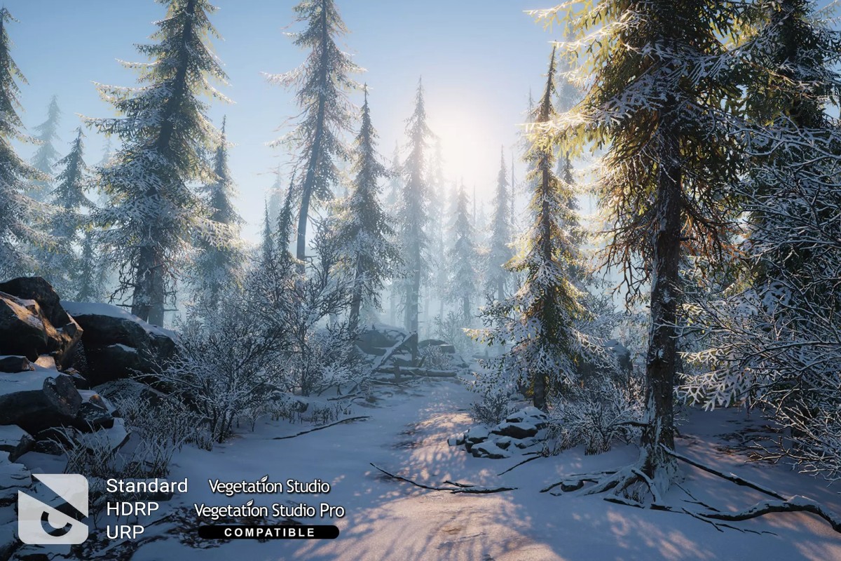 Winter Environment - Nature Pack 2.0   冬季森林场景