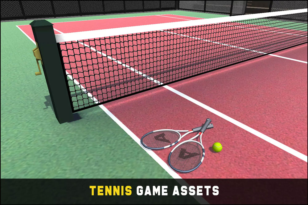 Tennis Game Assets 1.0     网球游戏球拍体育场赛场