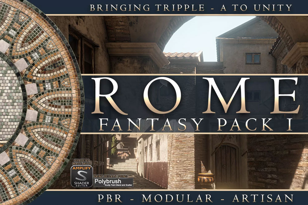 Rome Fantasy Pack I v1.17    幻想罗马建筑小镇场景