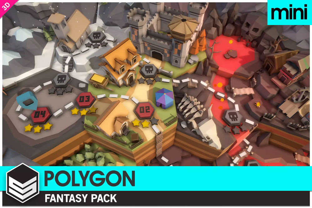 POLYGON MINI - Fantasy Pack 1.1   迷你幻想场景