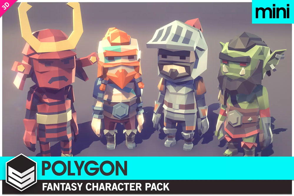 POLYGON MINI - Fantasy Characters Pack  1.04  低面幻想人物角色