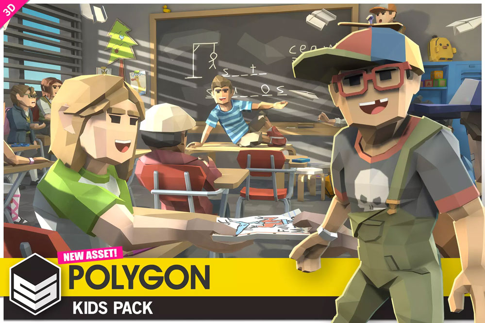 POLYGON Kids - Low Poly 3D Art by Synty 1.0