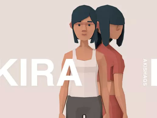 Kira  Lowpoly Character 3    卡通人物