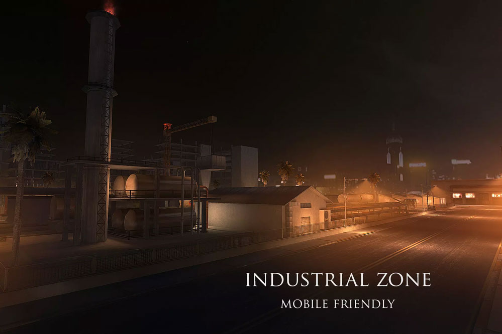 Industrial Zone - Mobile optimized 1.0   工业区工厂房场景