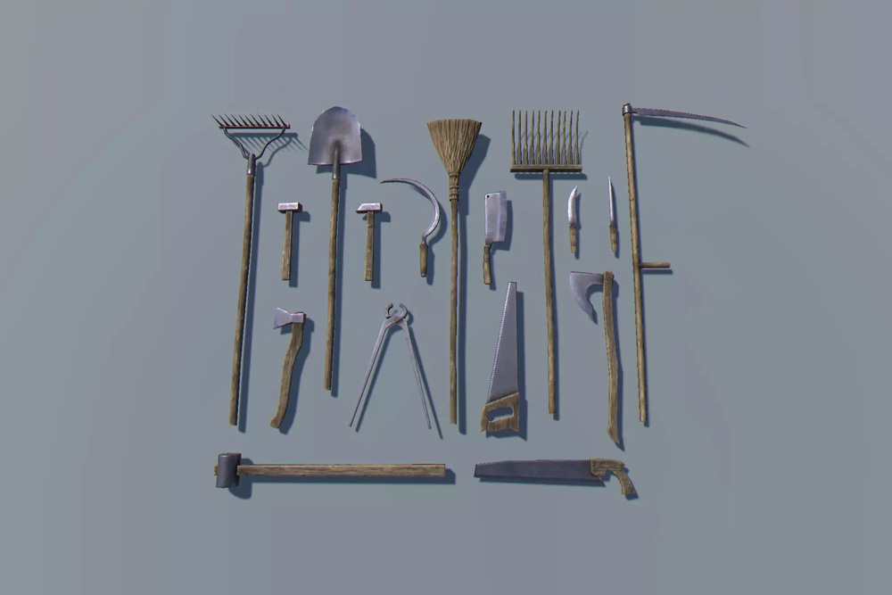 Gardening Tools Pack - 26 PBR objects 1.0   园艺工具