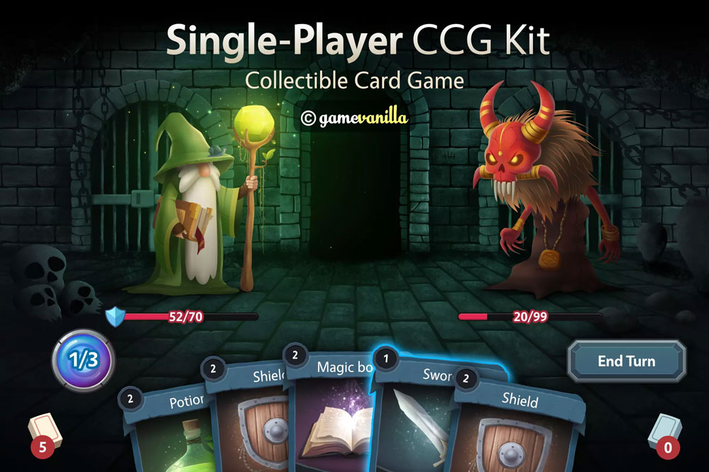 Single-Player CCG Kit 1.1.1  单人卡牌游戏项目源码