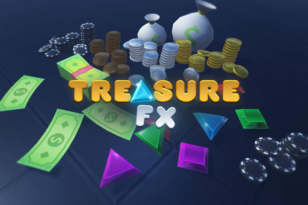 Treasure FX 1.41    卡通财宝藏筹码纸金币钻宝石奖励