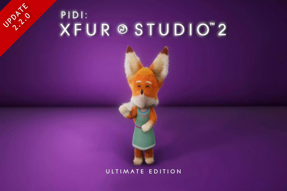 PIDI  XFur Studio 2 - Ultimate Edition 2.2.1   毛发插件