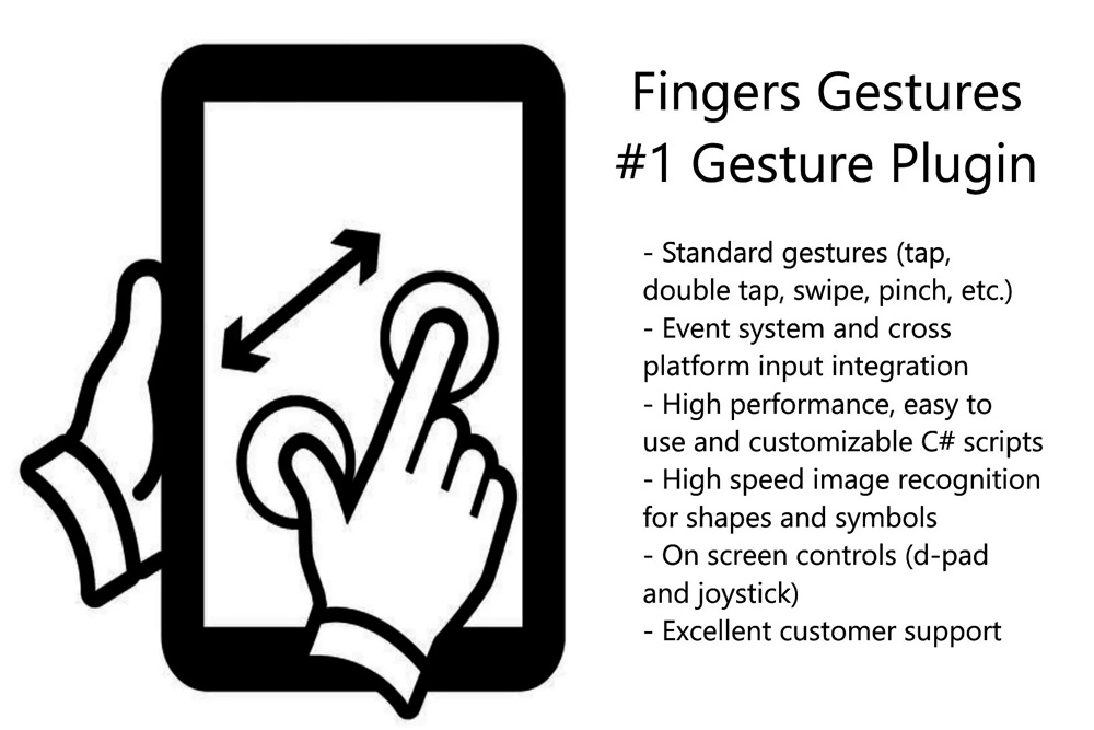 Fingers - Touch Gestures for Unity 3.0.4  手势触摸