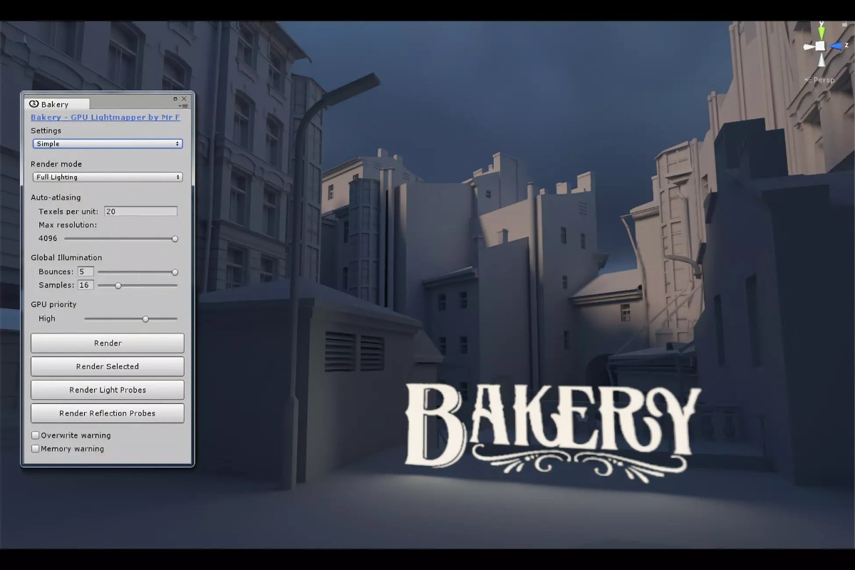 Bakery - GPU Lightmapper 1.8   场景光照烘焙系统插件