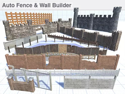 Auto Fence & Wall Builder 3.4    围栏墙壁构建工具