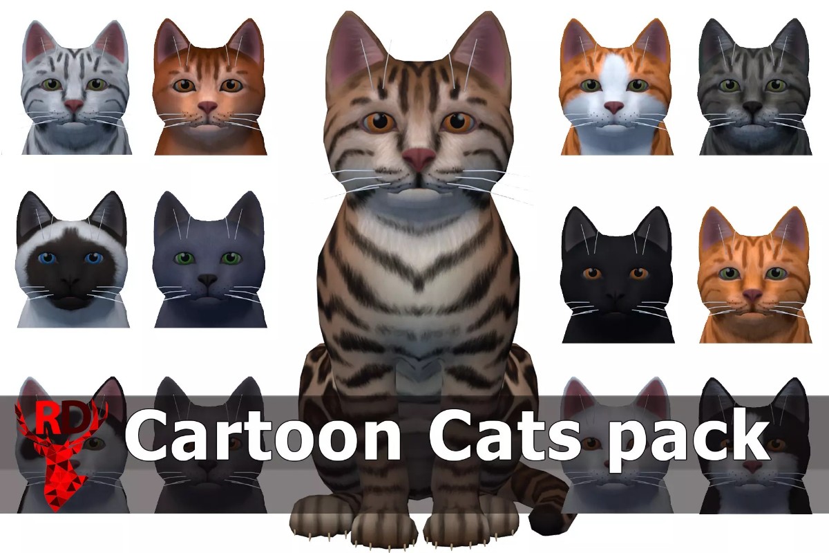 Cartoon Cats pack 1.0  卡通可爱猫