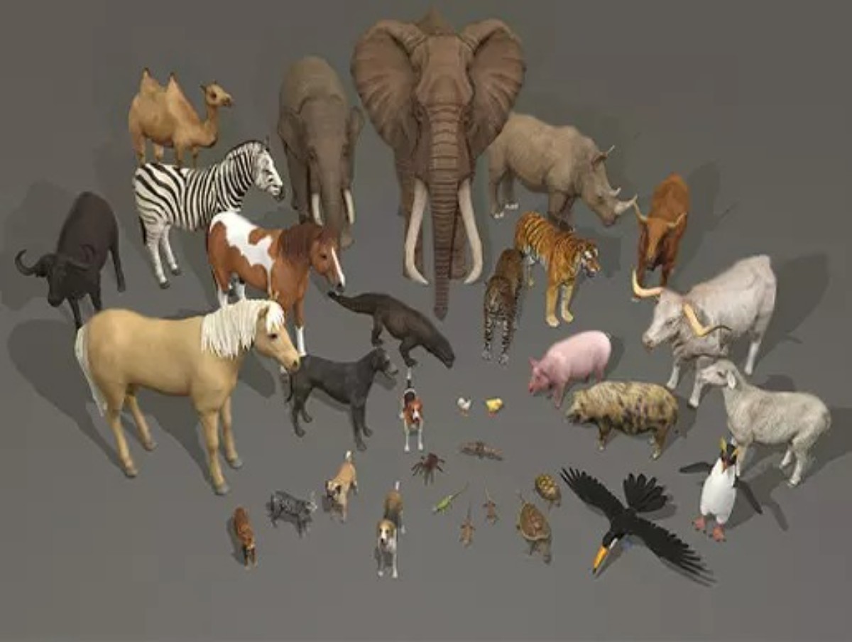 Animal pack deluxe v2 1.0    动物猪狗羊牛马虎大象骆驼