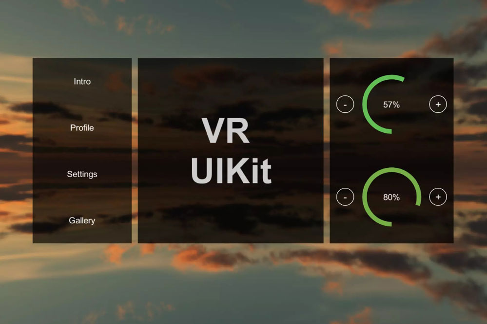 VR UIKit - Bootstrap Your VR App with Ease! 3.6.0  界面