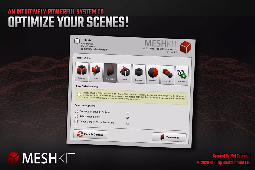 MeshKit - Mesh Decimation, Separation, Combining and Editing Tools 2.1.1