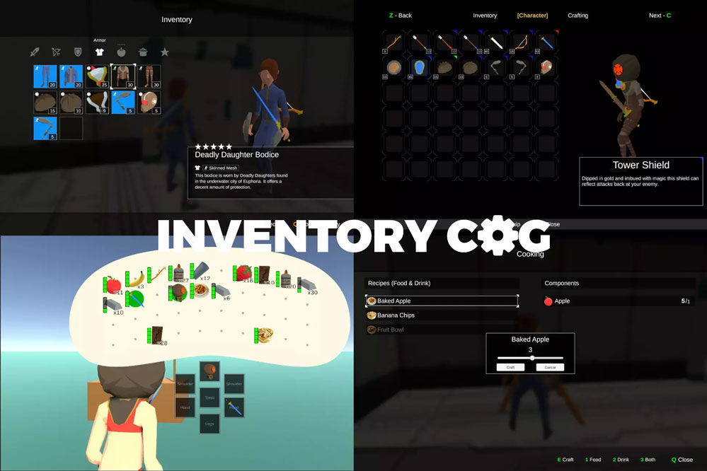 Inventory Cog 2021.0f.1   内置保存加载背包库存系统插件