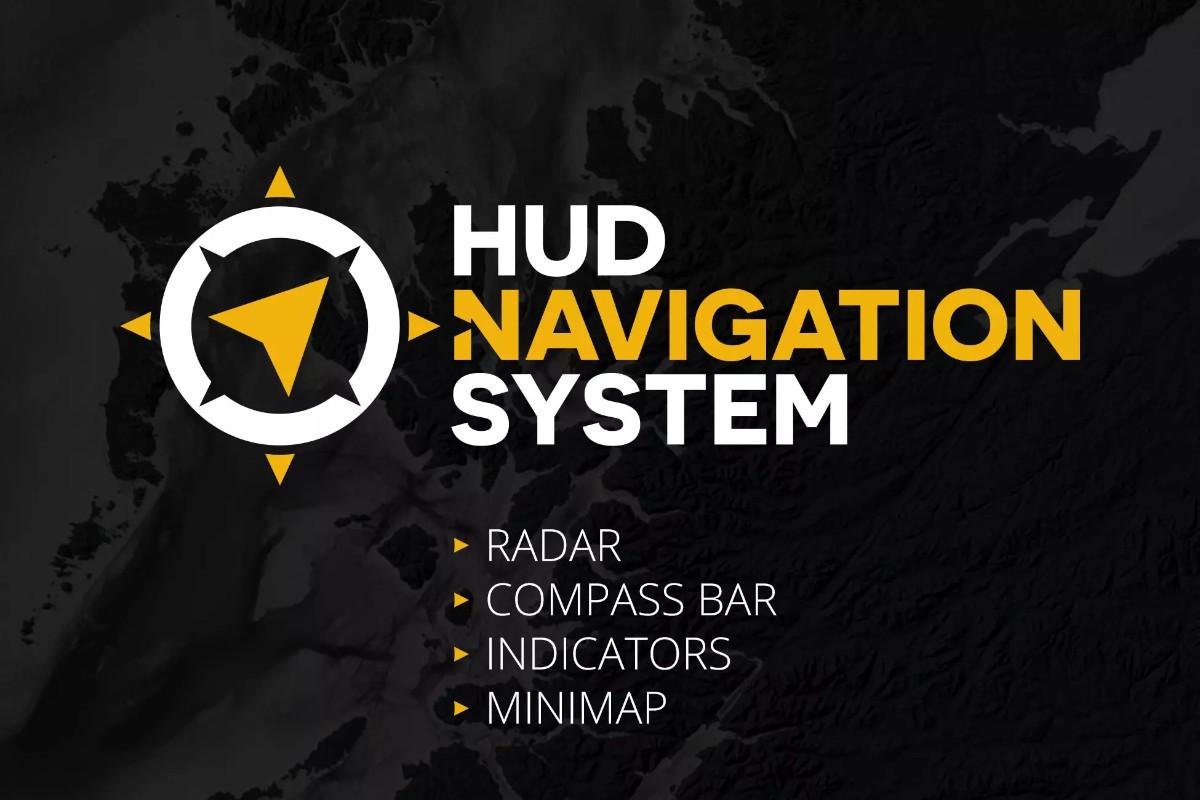 HUD Navigation System 2.2.0    游戏小地图导航雷达定位系统