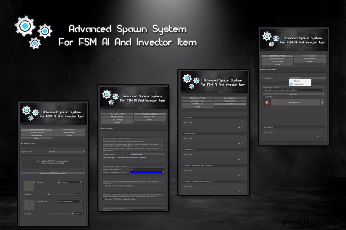 Advanced Spawn System For FSM AI And Invector Item 4.2