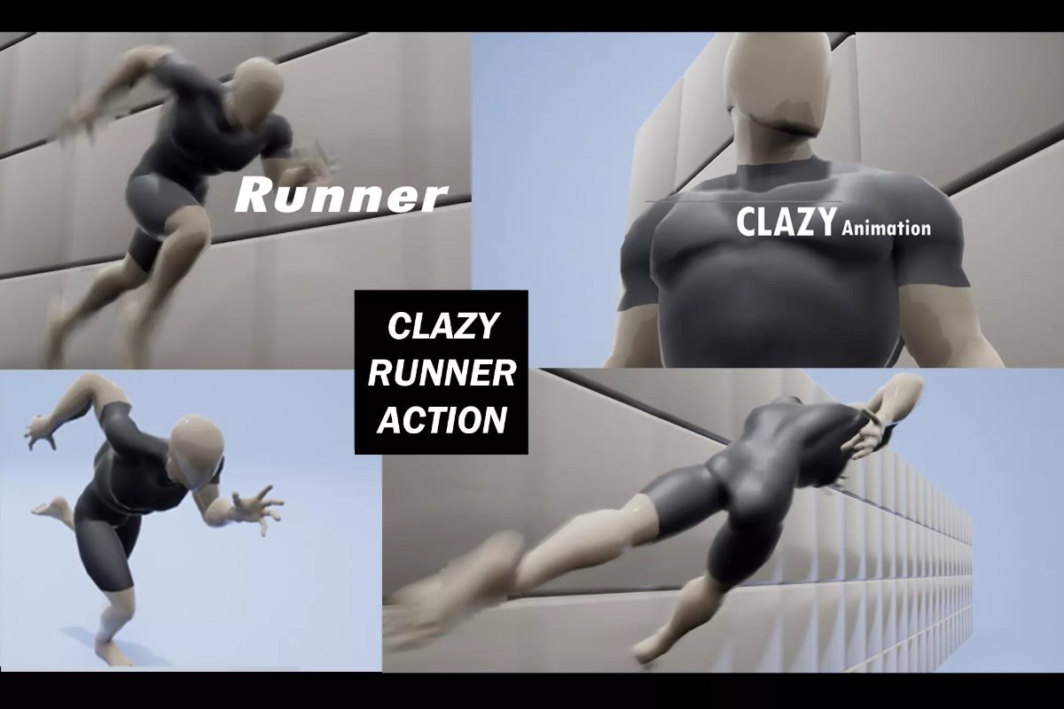 Runner Action Animation Pack　1.7.2   动作和跑酷游戏动画