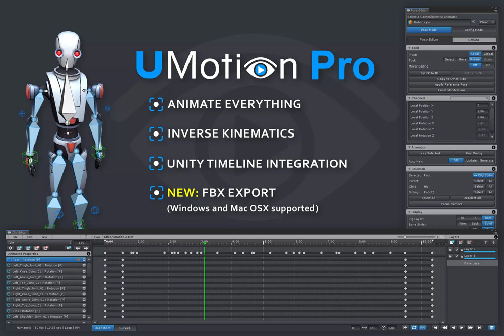 UMotion Pro - Animation Editor 1.25p03   动画编辑器