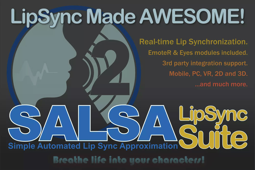 SALSA LipSync Suite 2.5.4  眼睛头部嘴唇情绪表情跟踪