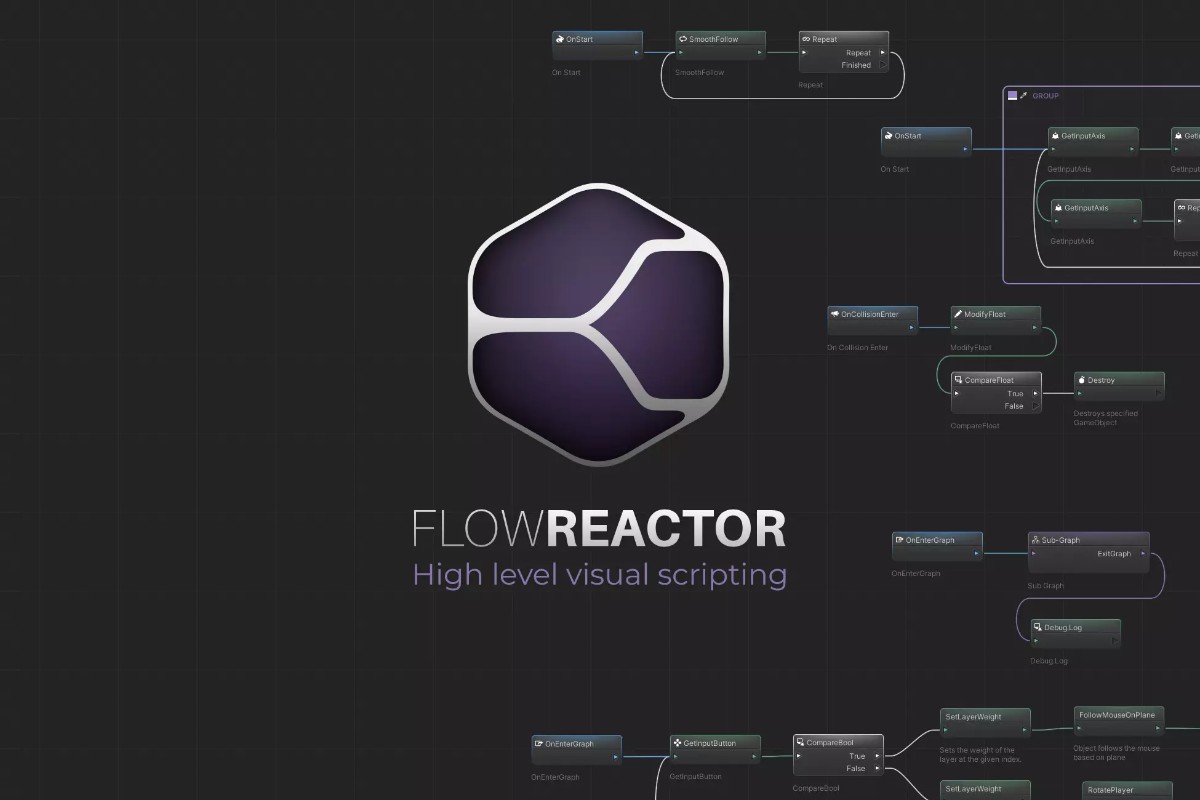 FlowReactor - High level visual scripting 1.3p2  可视化脚本