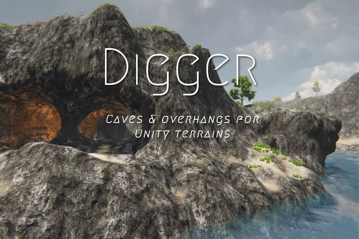 Digger - Terrain Caves & Overhangs 2.6   洞穴模型生成器