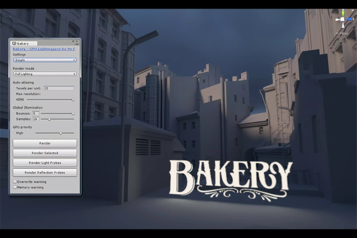 Bakery - GPU Lightmapper v1.9 IMF   场景光照烘焙插件