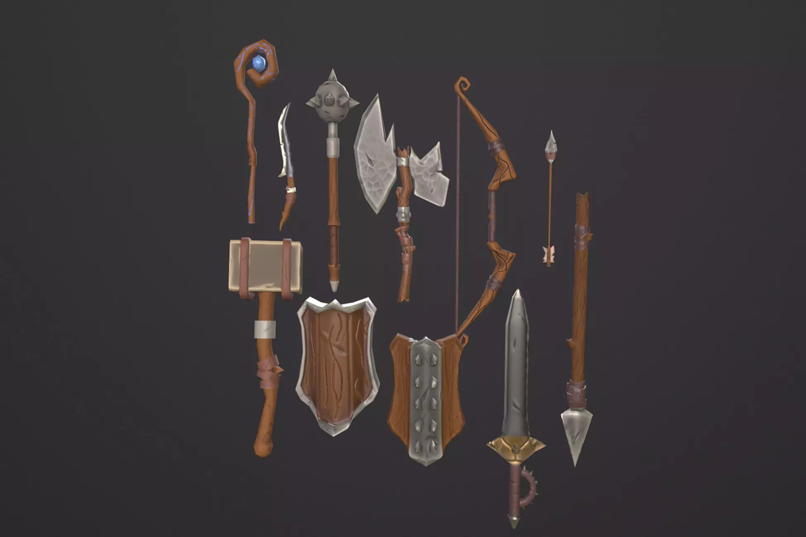 Stylized RPG Starter Weapons 1.0  通风格化武器