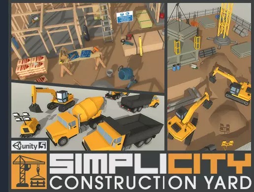 SimpliCity Construction Yard　1.0   卡通城市建筑工地施工场景