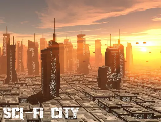 Sci-Fi City 1.1  幻城市房屋建筑模