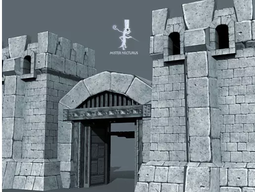 Castle Gates 1.0 中世纪塔楼游戏城堡大门3D模型