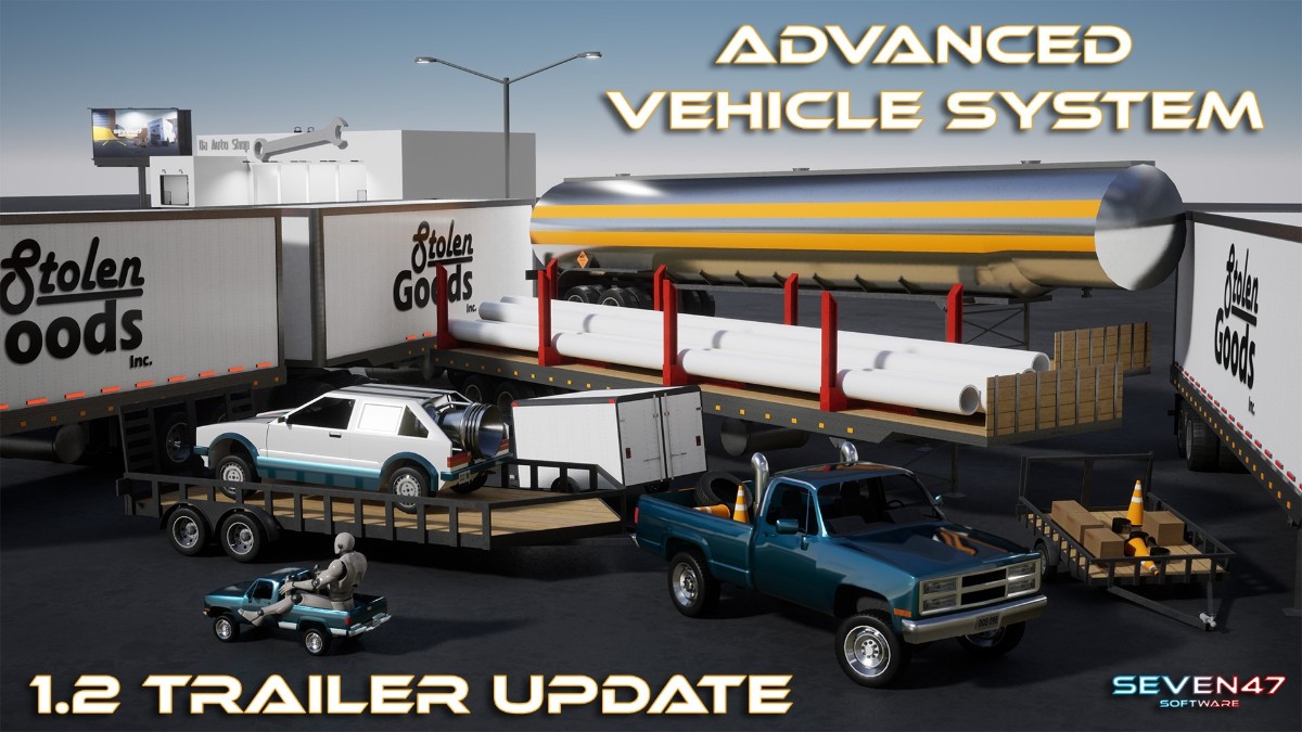 Advanced Vehicle System 1.3.0  适配UE5.0 车辆驾驶系统