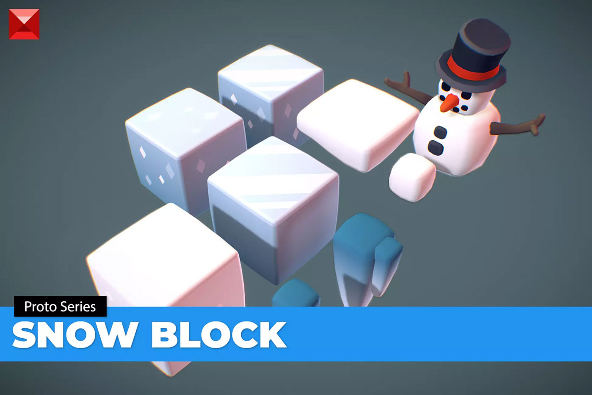 Cube World Snow & Ice Blocks - Proto Series 1.1冰雪块立方体