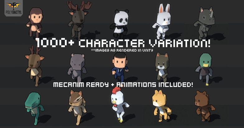1000+ Character Pack 1.0 卡通角色动物