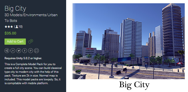 Big City 1.0 现代城市场景模型