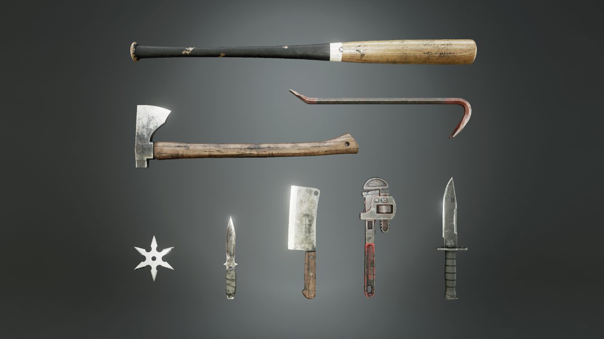 Melee Weapons Pack 适配UE4.7-4.27，5.0 高质量近战武器