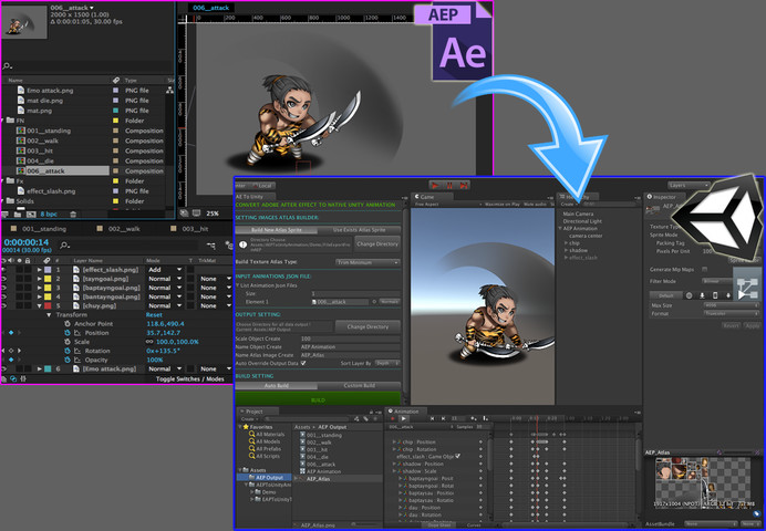 AE2Unity After Effect To Unity Animation 2.8 AE导入插件
