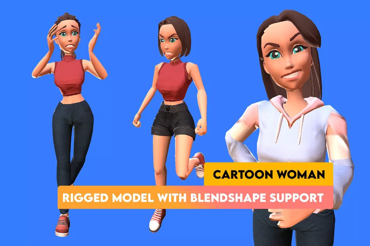 Cartoon Woman 1.2卡通女性模型