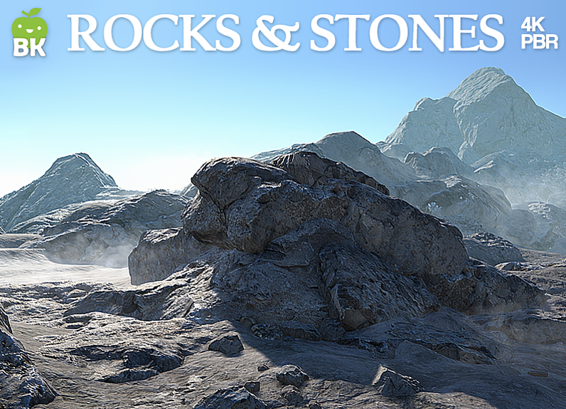 CubeBrush - BK - HD Rocks & Stones [FBXUNITY]高清岩石头