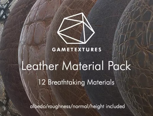 Leather Material Pack by GameTextures 1.5皮革材质