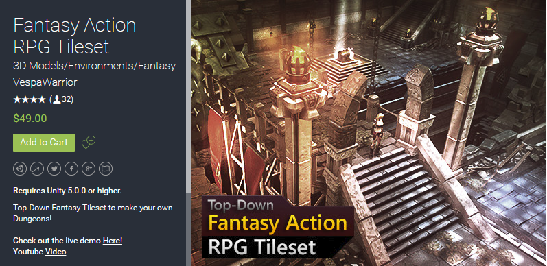 Fantasy Action RPG Tileset 1.2 幻想地下城