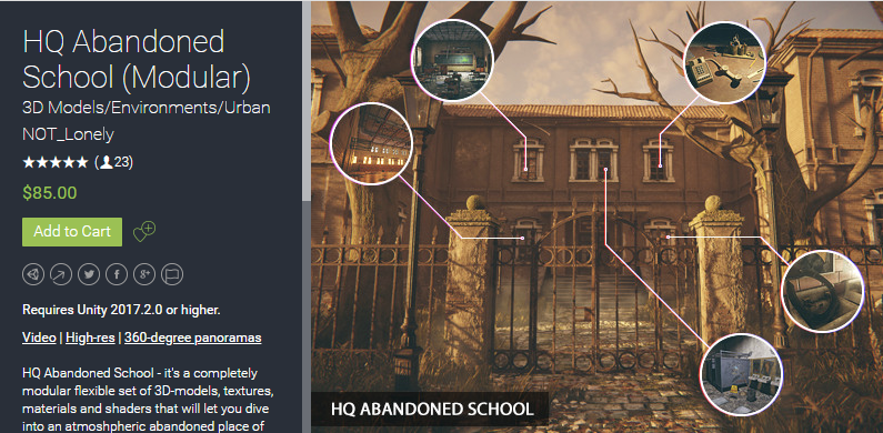 HQ Abandoned School Modular 1.0废弃学校