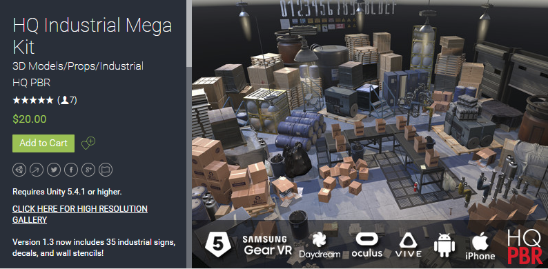 HQ Industrial Mega Kit 1.3纸箱垃圾工业道具