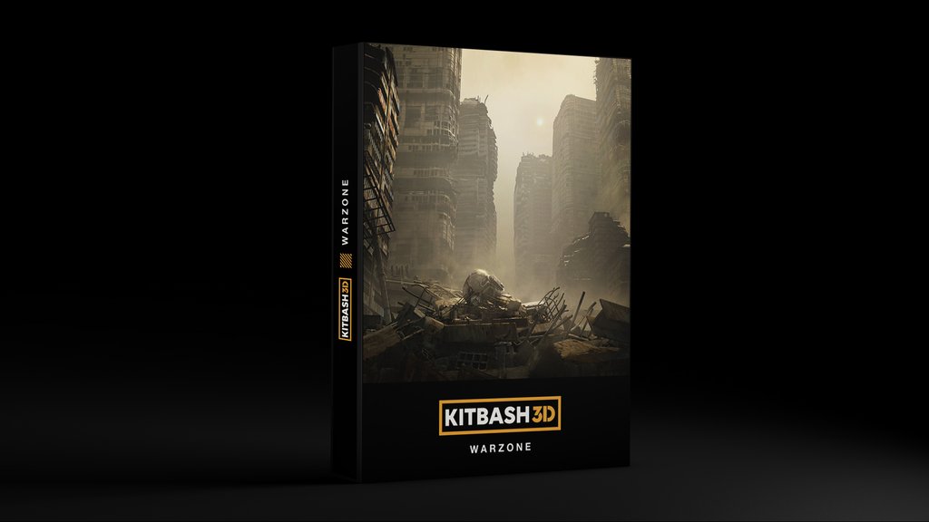 kitbash3d WARZONE 被毁的城市景观