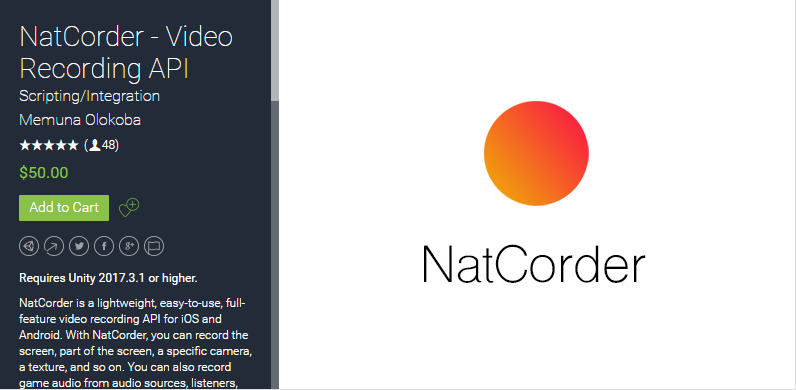 NatCorder - Video Recording API 1.1f