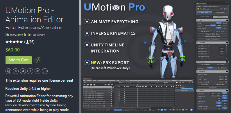 UMotion Pro - Animation Editor 1.11p01